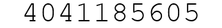 Number 4041185605.