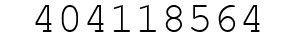 Number 404118564.