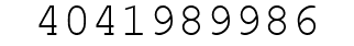 Number 4041989986.