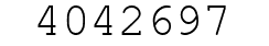 Number 4042697.