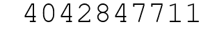 Number 4042847711.