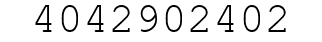 Number 4042902402.