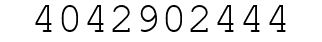 Number 4042902444.