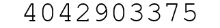 Number 4042903375.