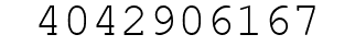 Number 4042906167.