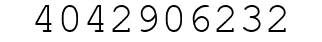 Number 4042906232.