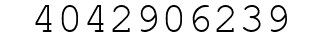 Number 4042906239.