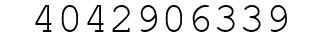 Number 4042906339.