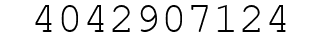 Number 4042907124.