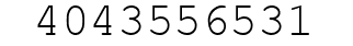 Number 4043556531.