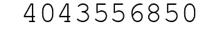 Number 4043556850.