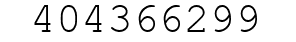 Number 404366299.