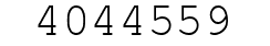 Number 4044559.