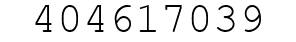 Number 404617039.