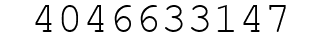 Number 4046633147.
