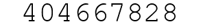 Number 404667828.
