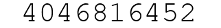 Number 4046816452.