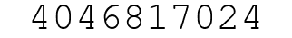 Number 4046817024.
