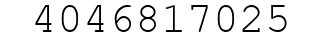 Number 4046817025.