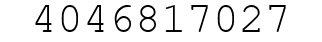 Number 4046817027.