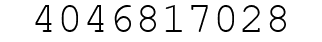 Number 4046817028.