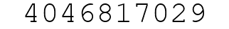 Number 4046817029.