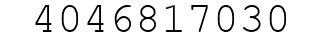 Number 4046817030.