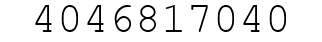 Number 4046817040.