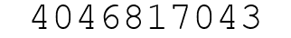 Number 4046817043.