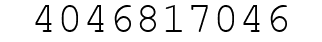 Number 4046817046.