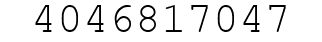 Number 4046817047.