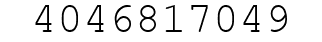 Number 4046817049.