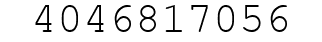 Number 4046817056.