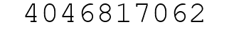 Number 4046817062.