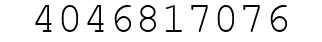 Number 4046817076.