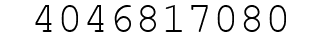 Number 4046817080.
