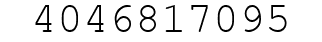 Number 4046817095.