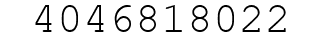 Number 4046818022.