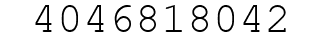 Number 4046818042.