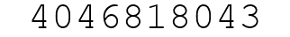 Number 4046818043.
