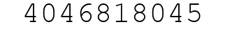 Number 4046818045.