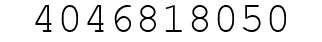 Number 4046818050.