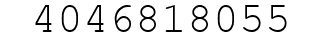 Number 4046818055.