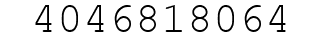Number 4046818064.
