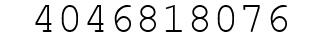 Number 4046818076.