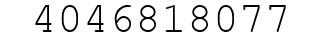 Number 4046818077.
