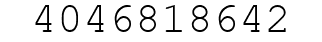 Number 4046818642.