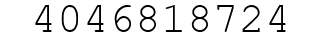 Number 4046818724.