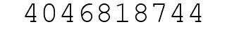 Number 4046818744.