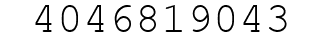 Number 4046819043.